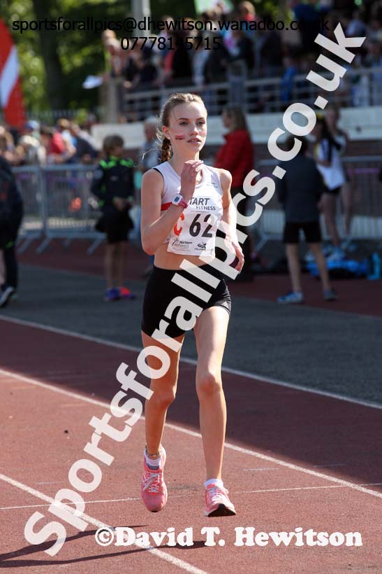 Womens under-17s, Northern Road Relays, Blackpool. Photo: David T. Hewitson/Sports for All Pics